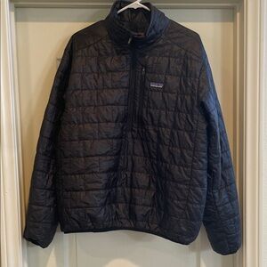 Patagonia nano puff pullover black mens large